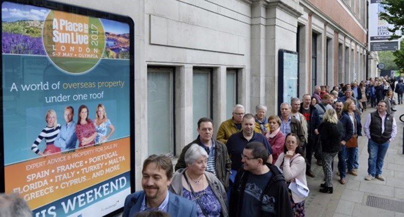 Thousands attend A Place in the Sun Live at Olympia London