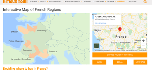 Interactive Map of France