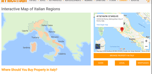 Interactive Map of Italy