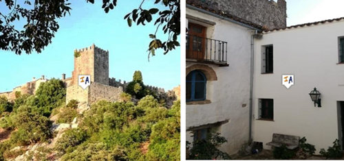 Townhouse in castle walls