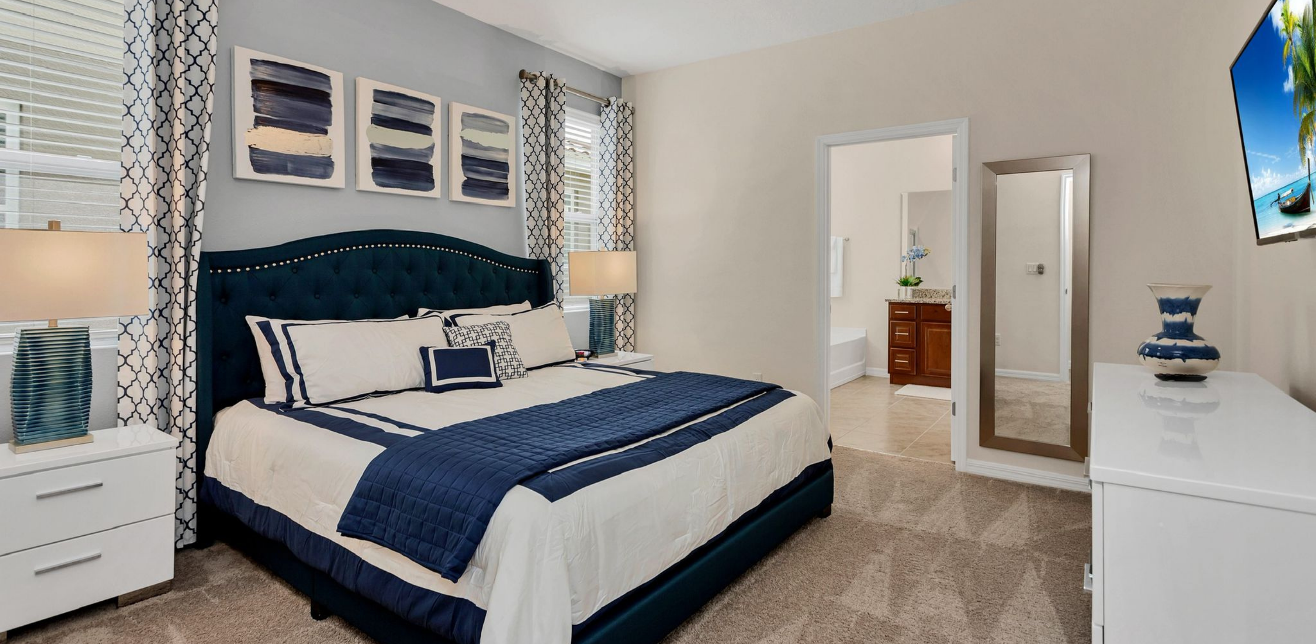 Florida villa bedroom